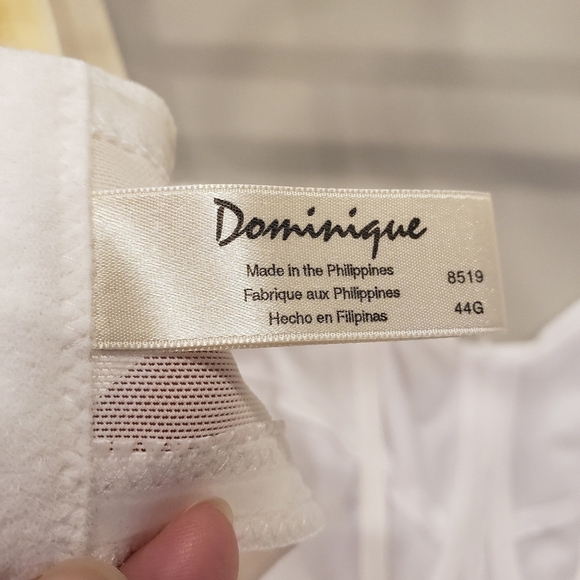 Dominique White Full Figure Convertible Underwire Bra - Sz 44G - Picture 5 of 8